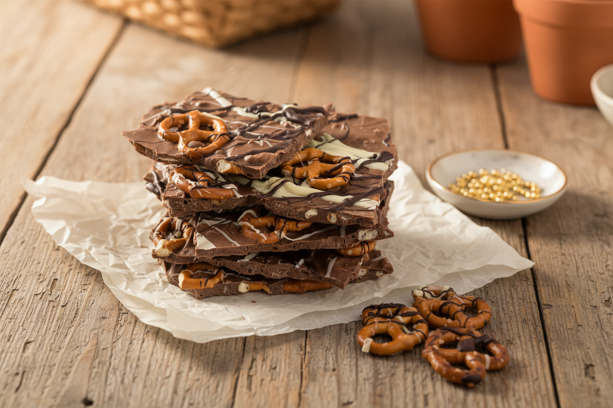 Grimaldi Candy Co Milk Chocolate pretzel chips Bark 