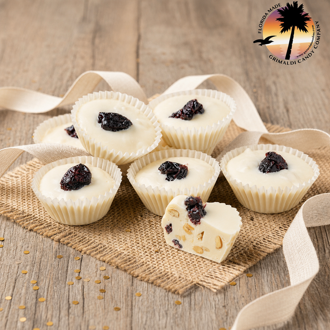 Almond Cashew Tart Cherry Cranberry Chocolate Cups