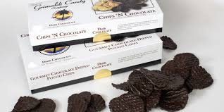 “Chips ‘N Chocolate” Dark Chocolate covered Potato Chips