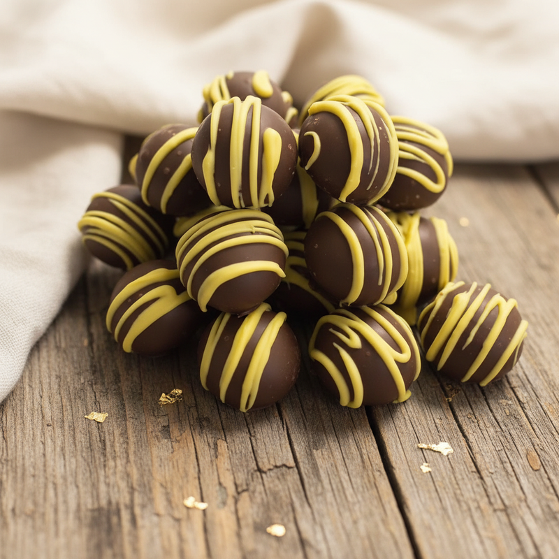 Lemon Zest Truffles – Rustic Cottage Background
